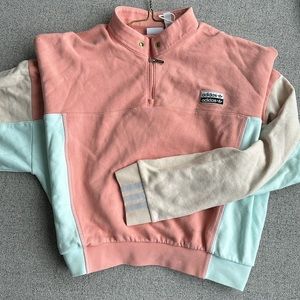 Adidas multi-colour cropped sweatshirt